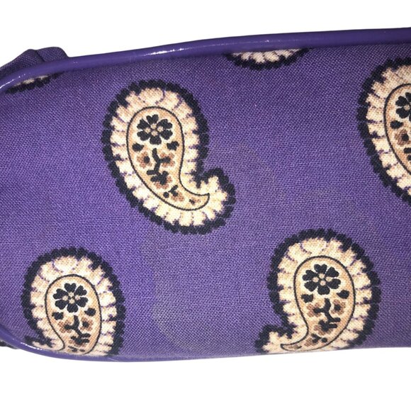 Vera Bradley Paisley Ruffled Purple Purse Shoulder Bag Simply Violet CHA CHA - Picture 8 of 16